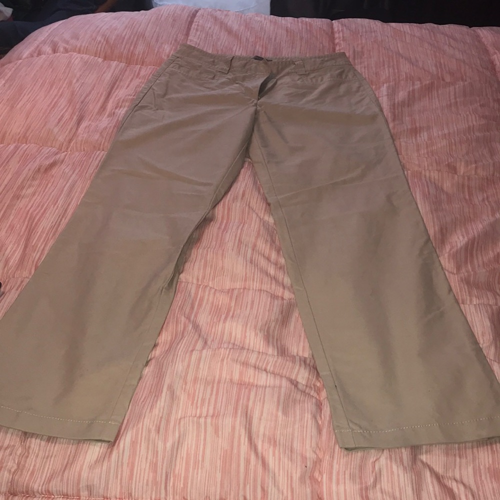 Ann Taylor Straight Legged Khaki Pants